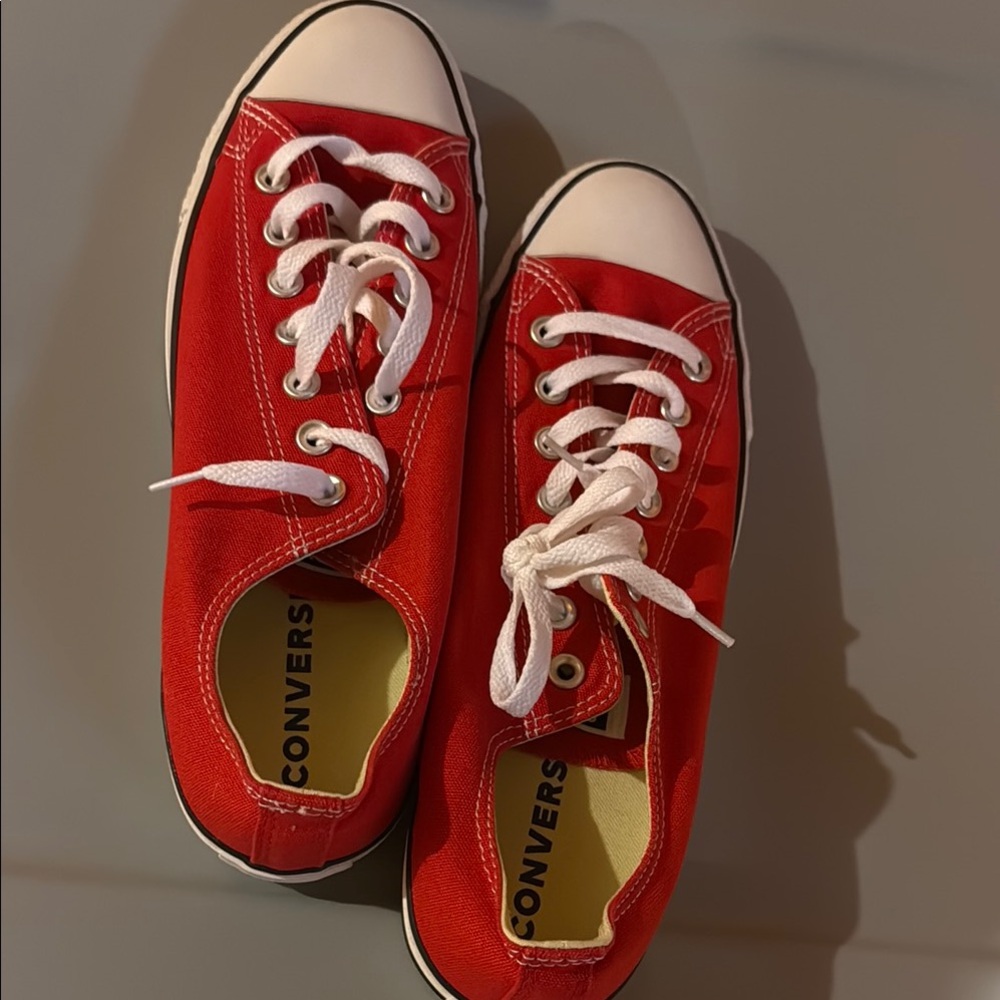 NWOT Converse Red and White Size 11.5 Women